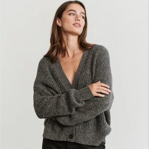 EUC Jenni Kayne Cropped Recycled Cashmere Cocoon, Sz XS